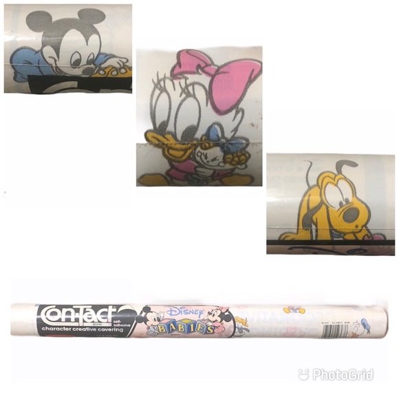 Vtg Disney Babies Contact Paper Liner 2 Rolls New - Picture 1 of 6